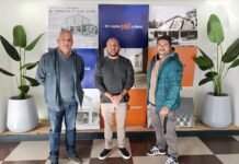 Iluminar y Cultura Capital avanzan en un convenio para promover la Tecno-Cultura en Catamarca Oscar Contreras, Alejando Farfan, Ivan Calderon